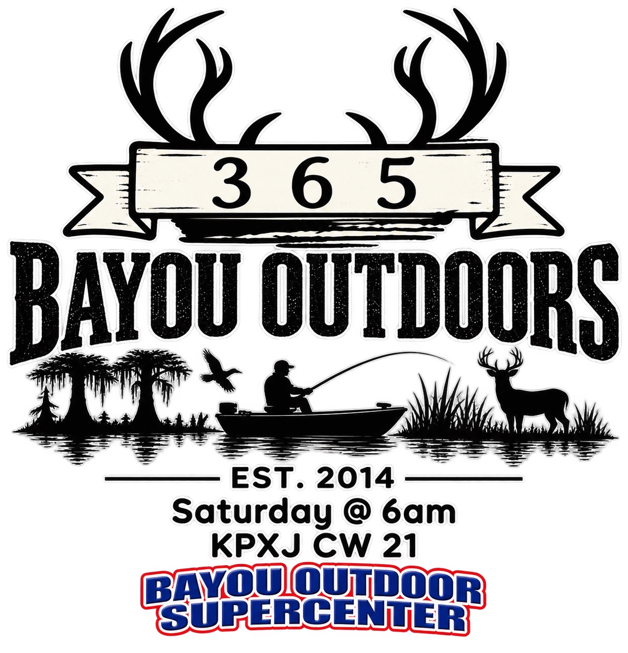 Bayou Outdoors 365 — Saturday at 6 a.m. on KPXJ CW 21