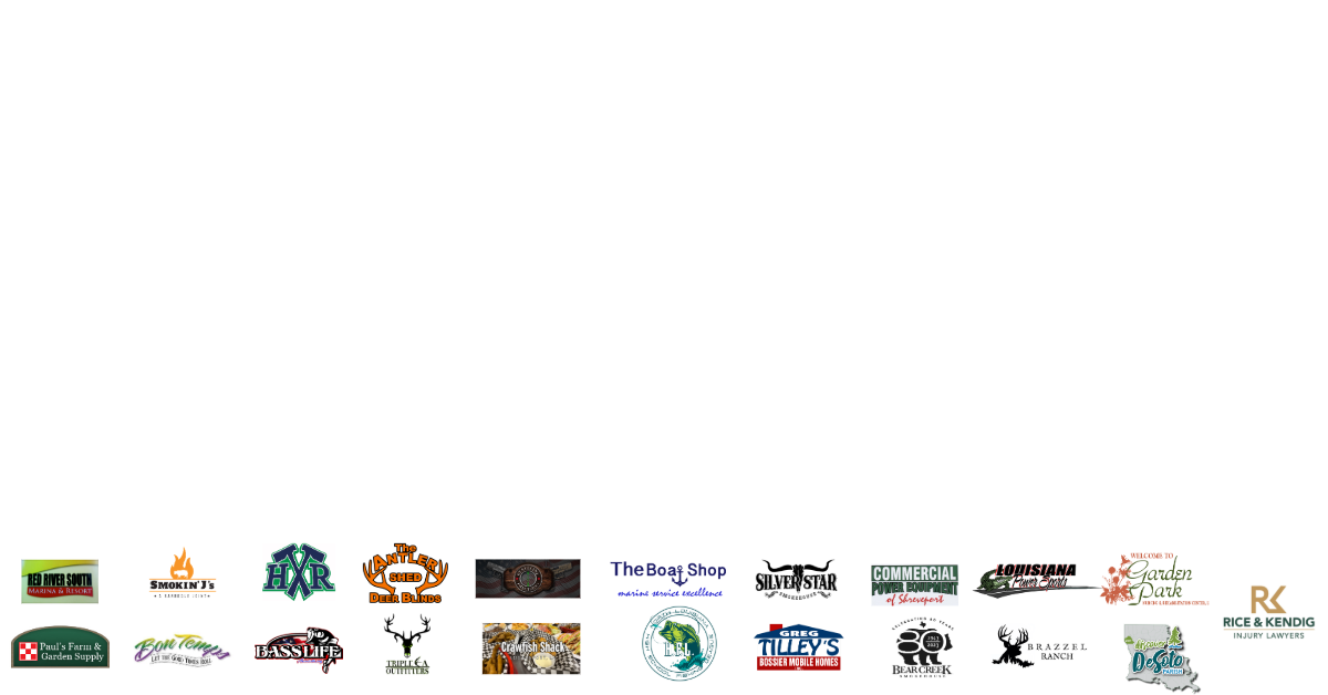 Bayou Outdoors 365 show sponsor logos